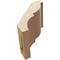 Ekena Millwork 5-inch W x 6-inch D x 6-inch H Valencia Rough Cedar Woodgrain TimberThane Knee Brace, Primed BRCUR05X06X06VALRCPR - alternate 4
